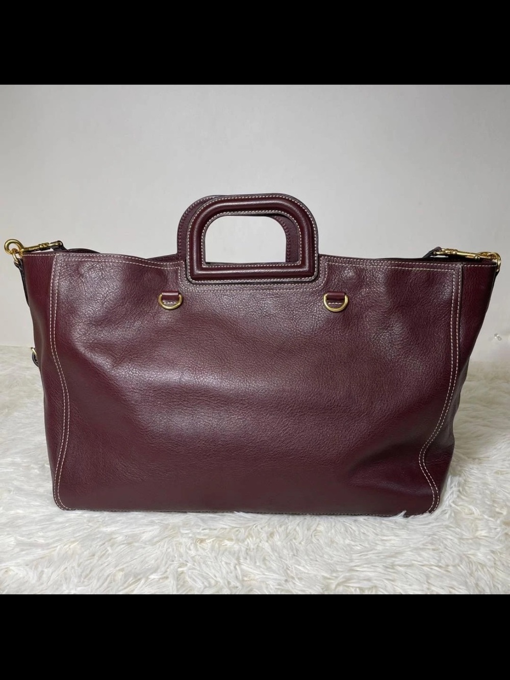 Mulberry Shoulder Bag in Deep Burgundy Leather - Picture 5 of 16